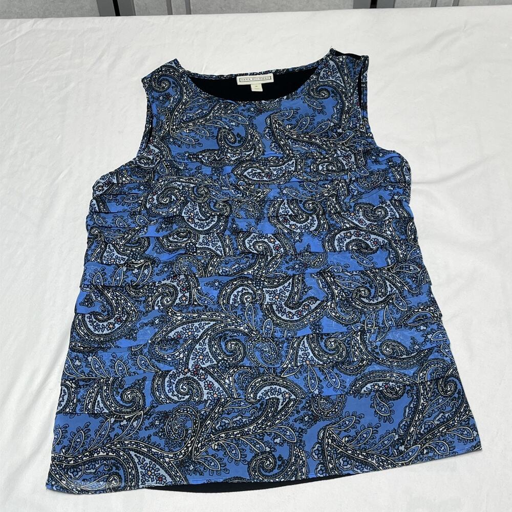 Women’s Dana Bachman Paisley Blouse - Size Medium Excellent Condition